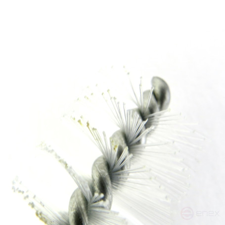 Nylon D20 ruff, 0.25 pile, M6 thread fit (14-275) brush for soft cleaning and cleaning of holes, channels, heat exchanger, tubes, hoses, equipment in furnace, chimney, boiler systems