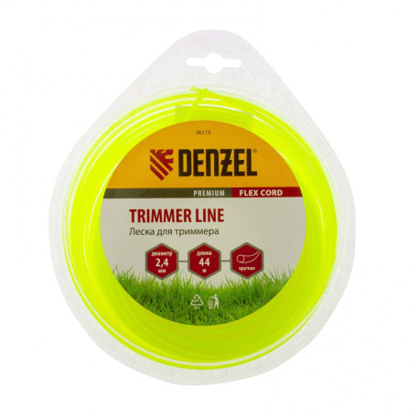 Trimmer line, round 2.4mm x 44 m, blister Flex cord Denzel