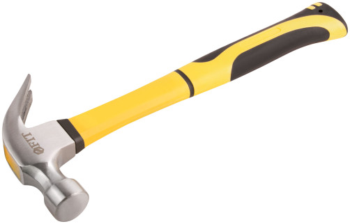 Nail hammer, reinforced fibroglass handle, Profi 28 mm, 450 gr.
