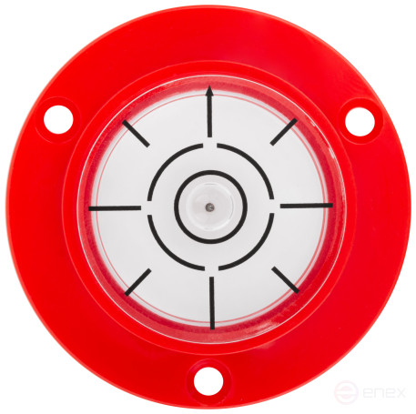 Round surface level, ABS plastic, 49 mm