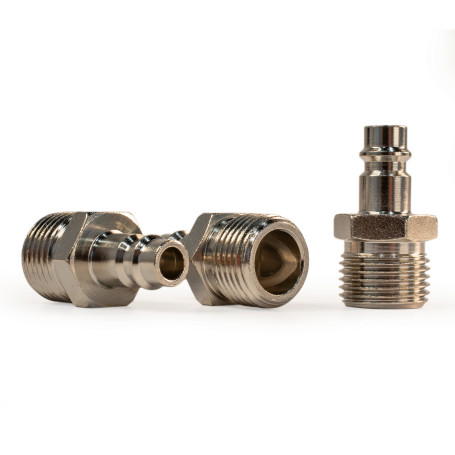 Daddy fitting with 1/2M male thread, nickel-plated steel, 50 pcs