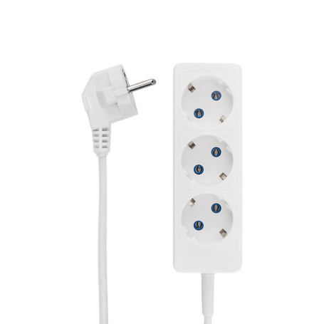 Extension cord 3 sockets 1.5 m 3x0.75 mm2 s/w PREMIUM white ProConnect