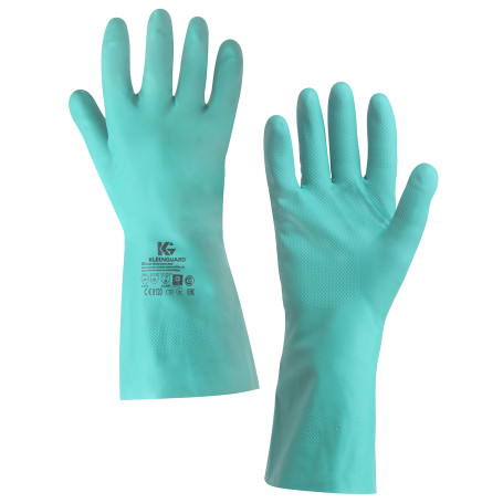 KleenGuard® G80 Chemical Protection Gloves - 33cm, customized design for left and right hands / Green /S (5 packs x 12 pairs)