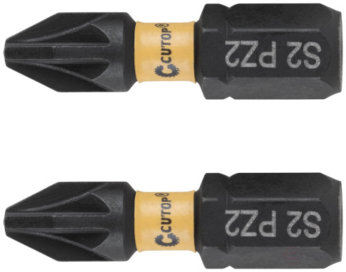 Набор торсионных бит, 2шт., CUTOP Profi Plus, PZ2, 25 мм