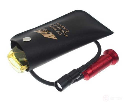 Набор для обнаружения утечек в системе кондиционирования (фонарь на гибкой ножке) JTC