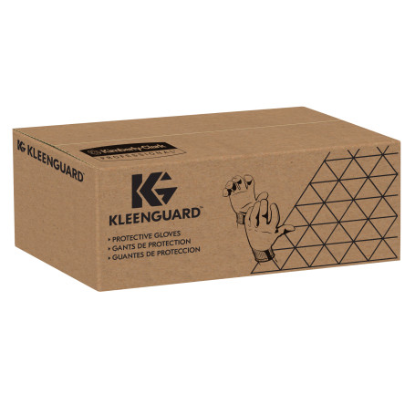 KleenGuard® G40 Latex Coated Gloves - Customized design for left and right hands / Grey and Black /11 (5 packs x 12 pairs)