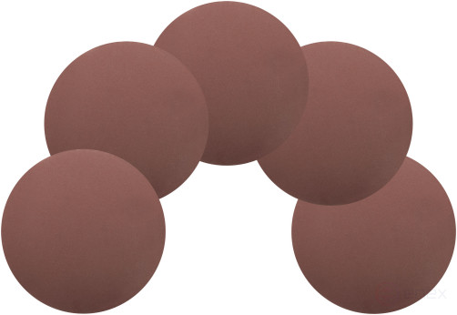 Круги шлифовальные сплошные (липучка), алюминий-оксидные, 125 мм, 5 шт. Р 240