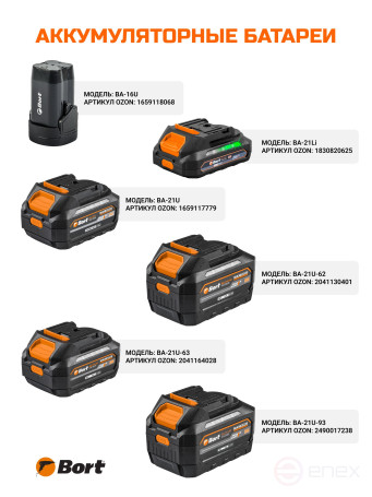 Дрель-шуруповерт аккумуляторная BORT BAB-21-BLK (2x1,5Ah)