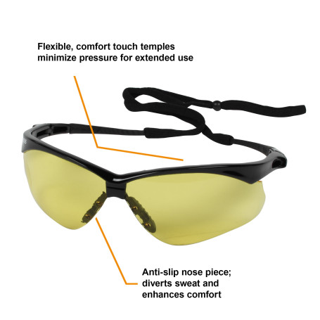KleenGuard® V30 Nemesis™ Защитные очки - Янтарный (1 коробка x 12 пар очков)
