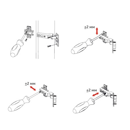 Петля угловая -45° с пружиной 45мм h2 slide-on AKS