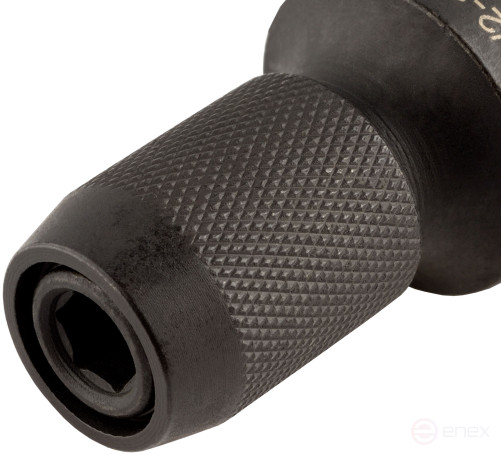 Переход адаптер для бит-вставок ударный 1/2"DR<--<HEX 1/4" (АвтоDело) 44820