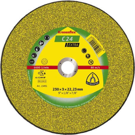 Cutting wheel C 24 Extra, 230 x 3 x 22.23, 13491