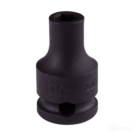 Головка торцевая ударная шестигранная 3/8", 6 мм KING TONY 353506M