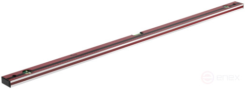 Optima level, 3 eyes, red body, milled working face, 1200 mm scale