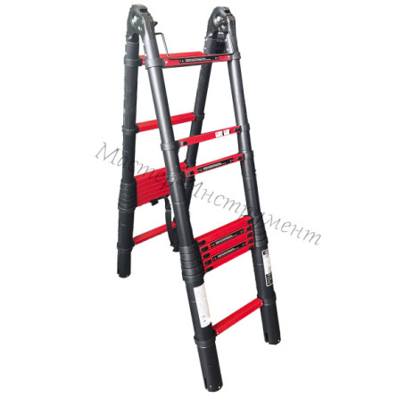 MI PROFI telescopic stepladder 1.6m/3.2m 5 steps