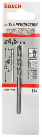 Concrete drills CYL-3 4.5 x 40 x 75 mm, d 3.8 mm