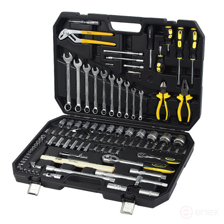 Набор инструмента ER-80001 1/4"&1/2"DR 6-гранный 101 предмет ЭВРИКА