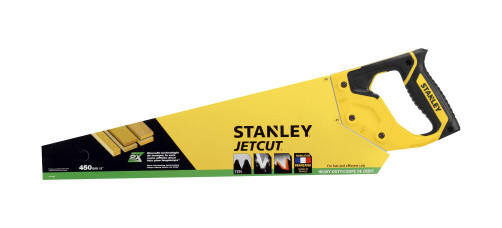 Jet-Cut wood hacksaw with hardened STANLEY tooth 2-15-283. 7x450 mm