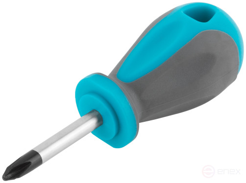 Screwdriver, CrV steel, rubberized handle PH2 x 38 mm