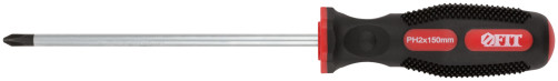 Screwdriver "Universal", CrV steel, rubberized handle, Profi 6x150 mm PH2