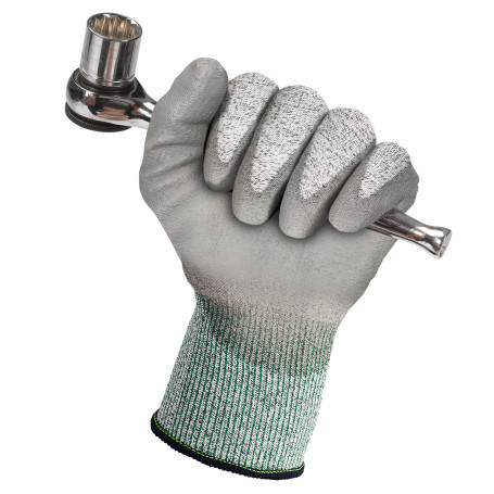 KleenGuard® G60 Endurapro™ Перчатки, стойкие к порезам (3 уровень) - Индивидуальный дизайн для левой и правой руки / Серый /9 (1 упаковка x 12 пар)