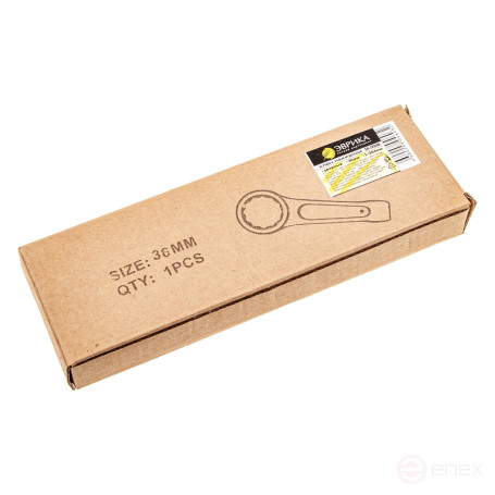 Ключ накидной 36мм ER-72036 ударный односторонний (L-204мм) ЭВРИКА /1/20