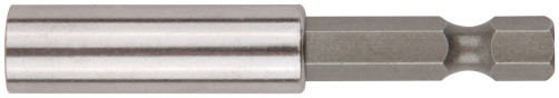 Адаптер для бит, магнитный фиксатор, хвостовик CrV сталь, 60 мм (блистер)