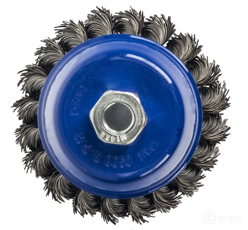 Bowl-shaped twisted PRACTICE Cord Brush 100 mm M14 (1 pc.) blister (773-293)