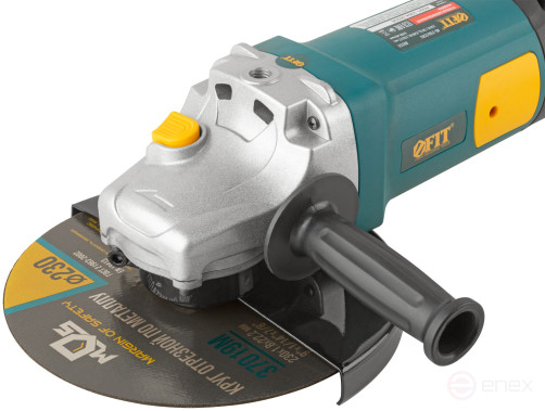 Angle grinder 2500 W; 6500 rpm; KlK 230 mm; 7.1 kg; arm.rotor; used brushes; cut.tilt; float.start-up; cor.