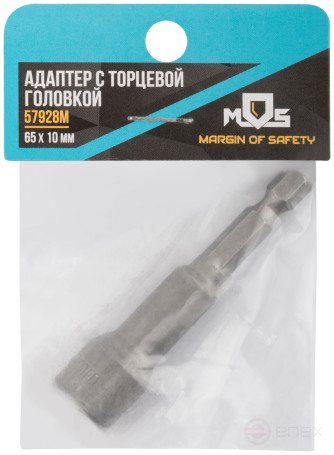 Adapter with a 10x65mm socket head