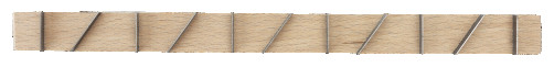 Штукатурный выравниватель с прямыми лезвиями, на деревянном основании 275 x 35 x 25 мм