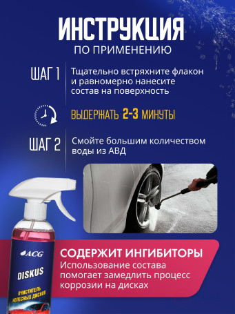 ACG DISKUS 500 мл Средство для очистки дисков 1026124