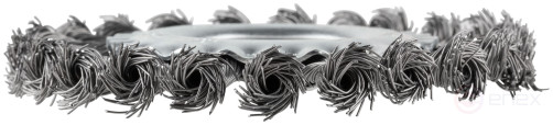 Paddle wheel, seat diameter 22.2 mm, 125 mm twisted steel wire, blister