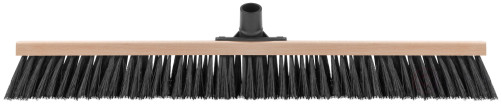Щетка для пола деревянная наклонная "Метро", пластиковая тулейка под углом, 5-ти рядная, 600х45 мм
