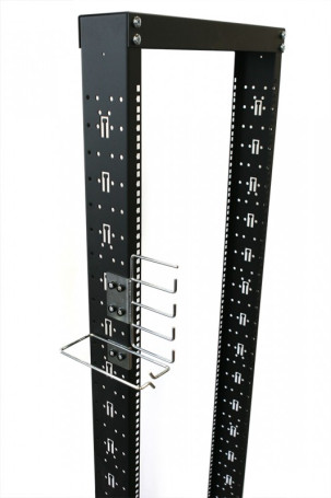ORL1-47-RAL9005 Open rack 19-inch (19"), 47U, single frame, color black (RAL 9005)