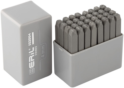 Набор клейм буквенных кириллица 4мм (стальные) BERIL