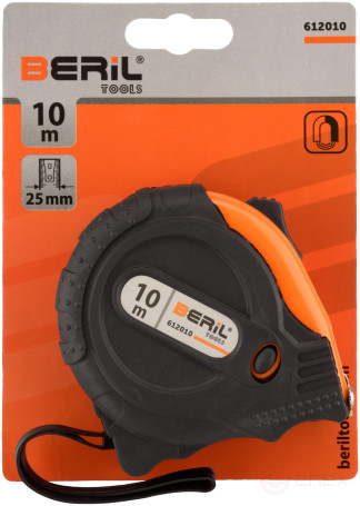 10m tape measure (rubberized case) BERIL
