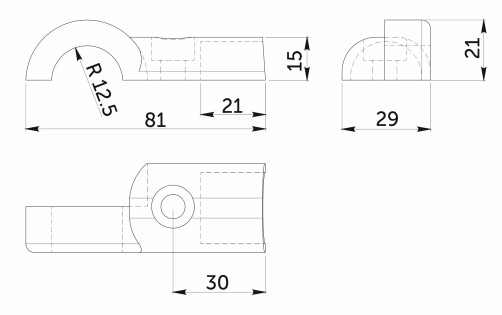 Соединитель 3-х труб d25 (561) угловой, вакуум AKS