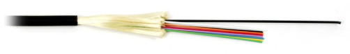 FO-DT-IN/OUT-62-8- LSZH-BK Fiber optic cable 62.5/125 (OM1) multimode, 8 fibers, dense buffer coating (tight buffer), internal/external, LSZH, ng(A)-HF, -40°C – +70°C, black
