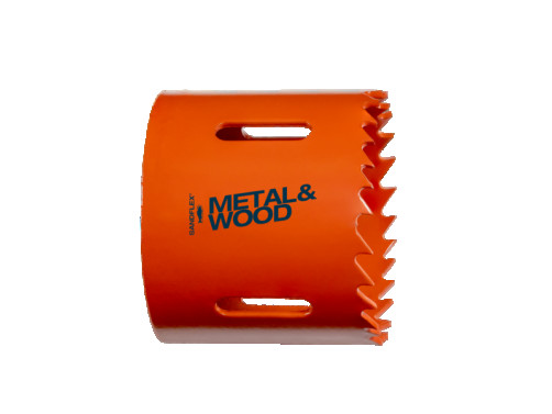 Биметаллическая пила Sandflex® для сверления отверстий в металле/деревянных досках/пластике, 111 мм - картонная коробка