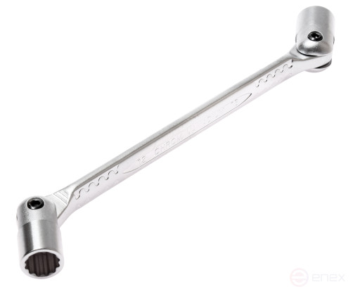 Ключ торцевой прямой 12х13мм шарнирный L=220мм JTC