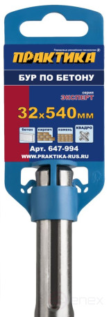 Drill bit SDS-MAX PRACTICE 32 x 400/540 mm, QUADRO, Expert series, for concrete (647-994)