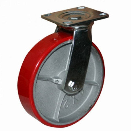 Industrialist heavy-duty polyurethane swivel wheel SCp 80