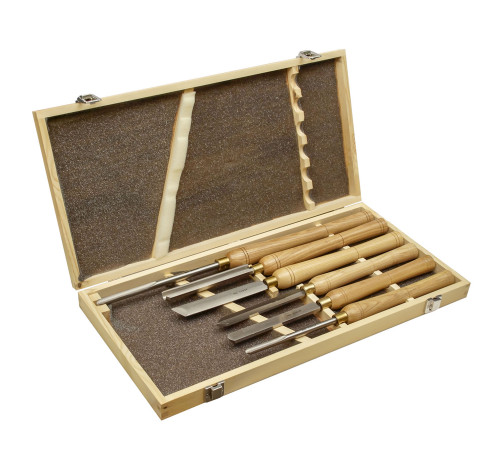 A set of turning wood cutters, 6 pieces