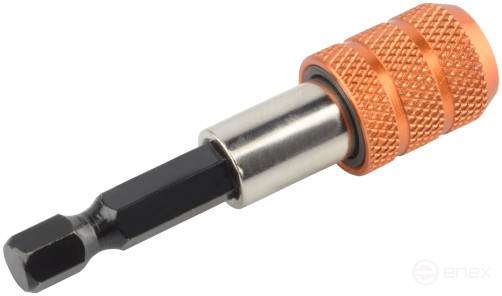 Держатель-адаптер для BIT с фиксатором магнитный (BIT1/4">-->HEX1/4", L=60мм) АвтоDело 39659