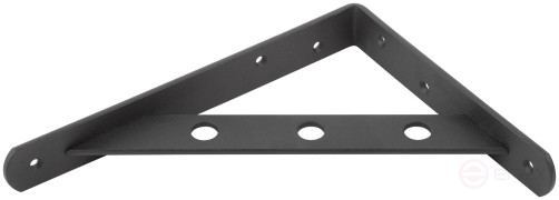 Уголок-кронштейн усиленный черный 200х150 мм