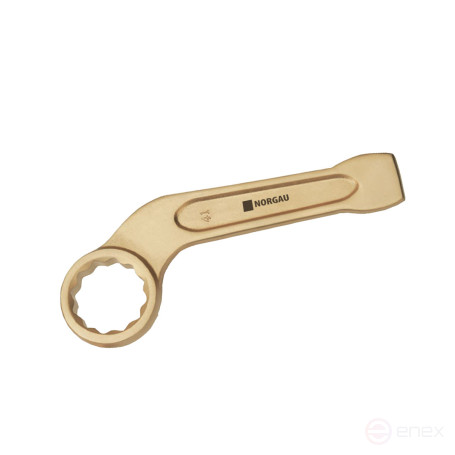 Ключ гаечный накидной ударный изогнутый NORGAU Industrial искробезопасный 65 мм, 300 мм, N306E-65NSA, AlCu