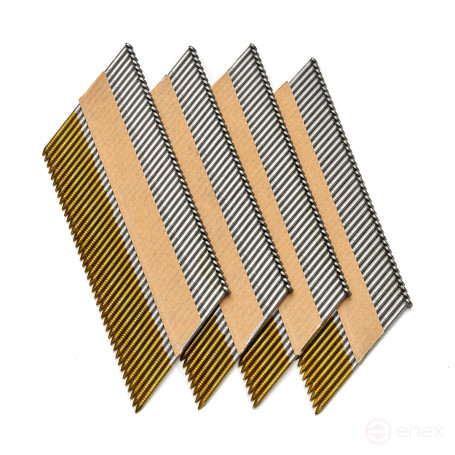 Реечные гвозди по дереву тип D34 (3х90 RIBrt кольц.накат. 2000 шт/уп) FEDAST