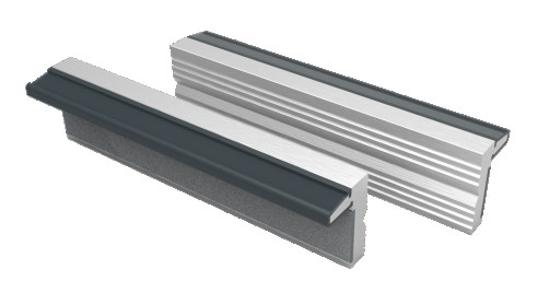 Пара запасных алюминиевых губок с магнитной лентой 150 мм