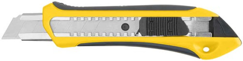 Technical knife 18 mm reinforced rubberized, 2-sided automatic fixation 10245